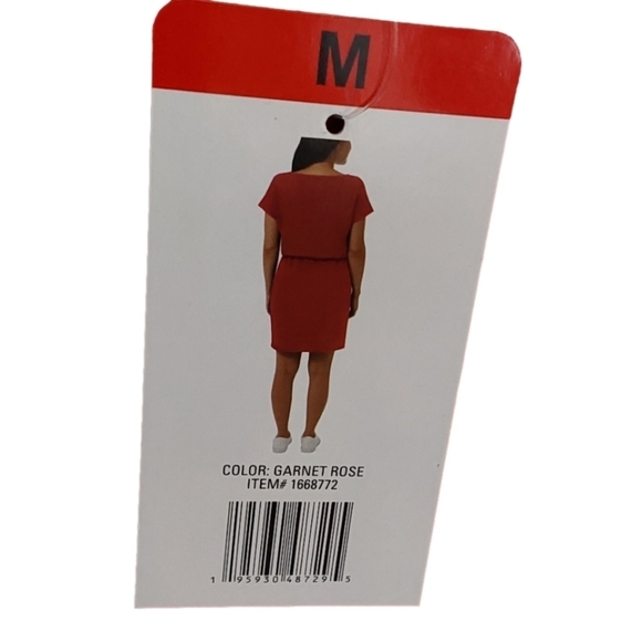 32 Degrees Cool Ladies' Soft Lux Dress, Heather Garnet Rose Size  Medium - Picture 5 of 5